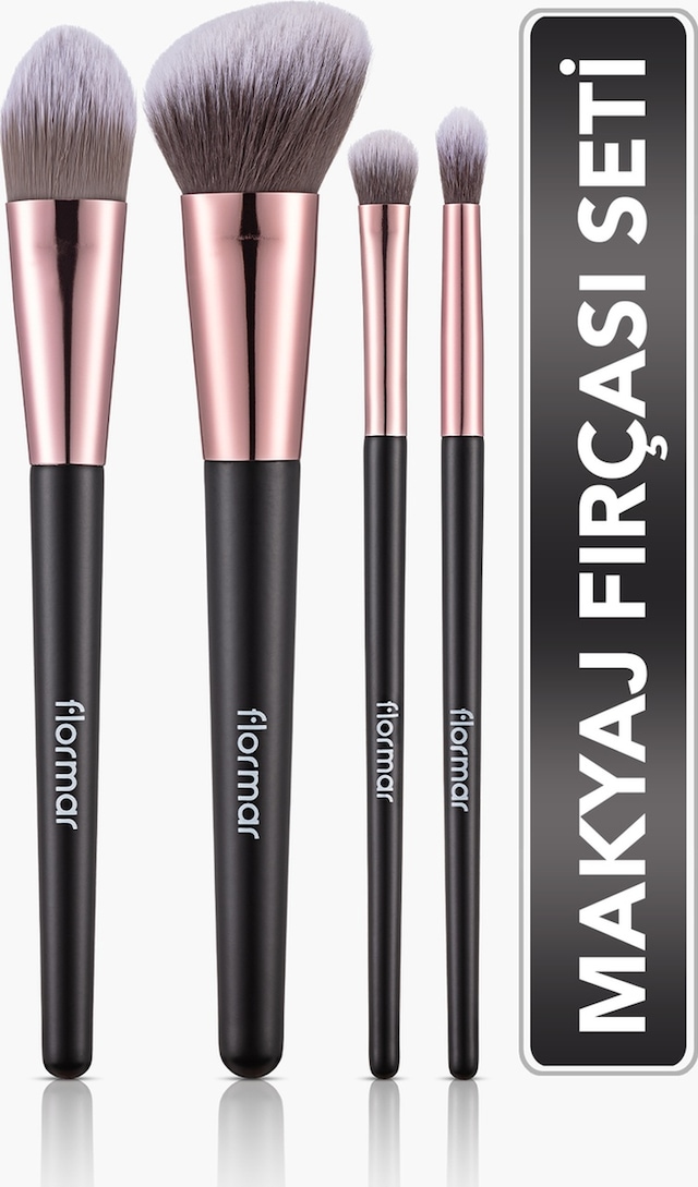 Flormar 4'lü Yüz & Göz Makyaj Fırçası Seti 012