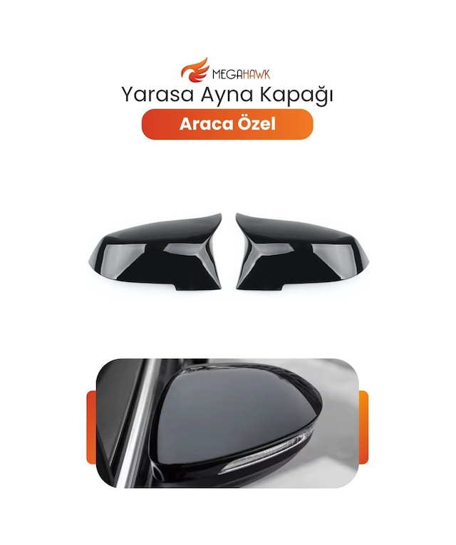 Hyundaı Accent Era 2006-2010 Yarasa Ayna Kapağı P.black