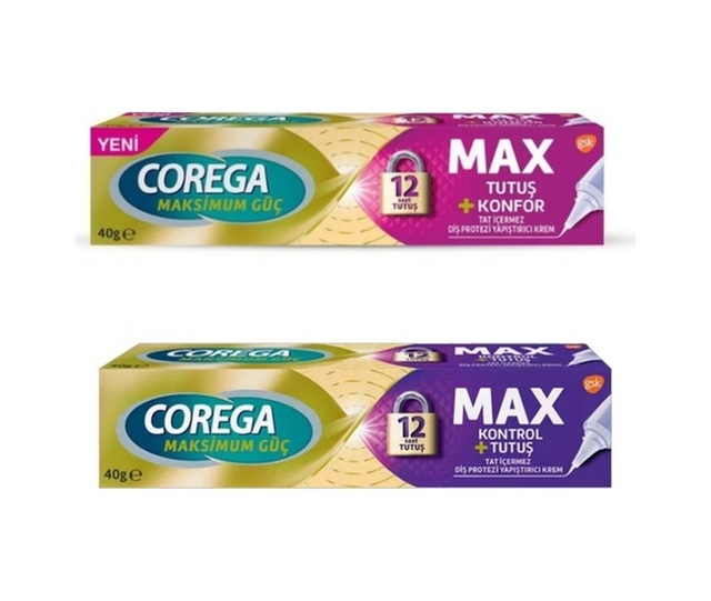Max Tutuş+ Max Kontrol Tutuş Protez Yapıştırıcı