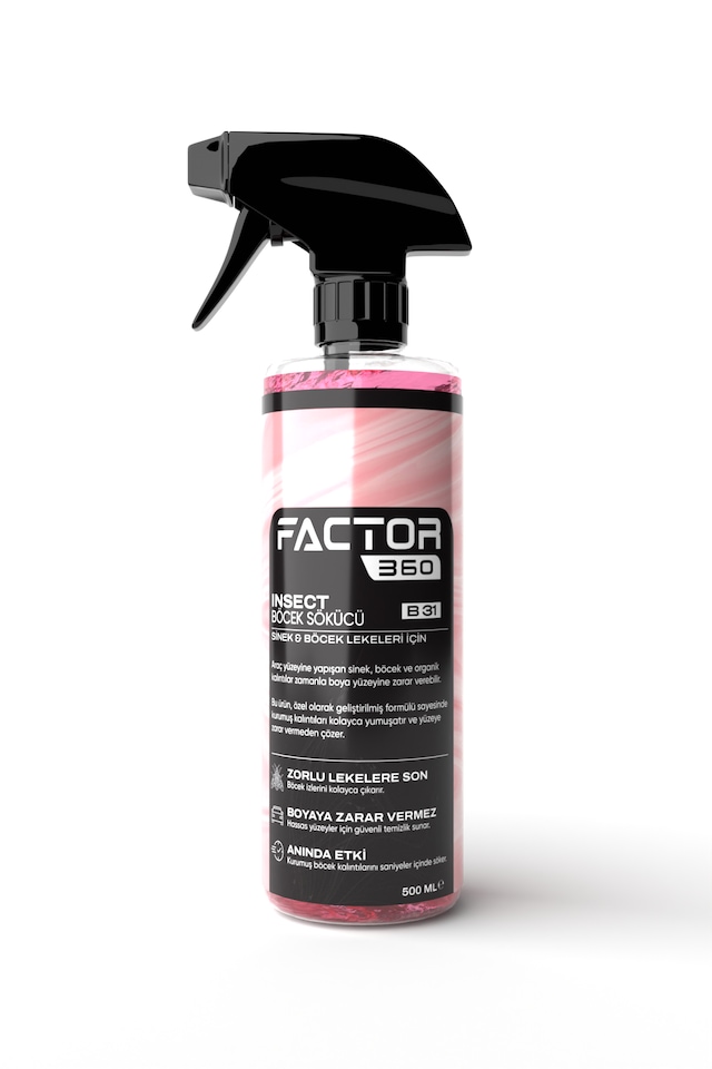 Factor 360 Insect Otomobil Sinek Böcek Temizleyici 500 Ml