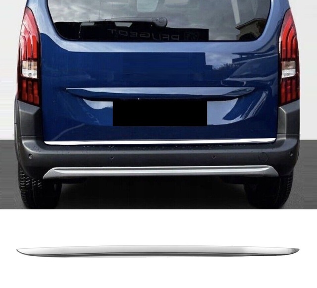 Citroen Berlingo 2018 Ve Üzeri Krom Bagaj Alt Çıta P.çelik