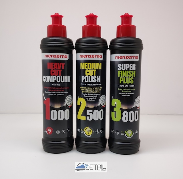 Menzerna 1000 2500 3800 Pasta Hare Seti 250 ML