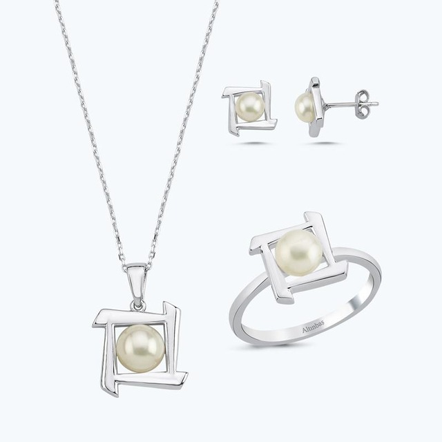 Altınbaş Altın Üçlü İnci Set Utkch022-25696-set