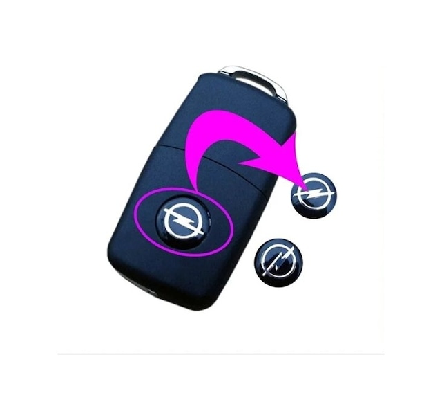 Opel Anahtar Logo Amblemi Kumanda Logo Çap 1.4 Cm 14 Mm 2 Adet