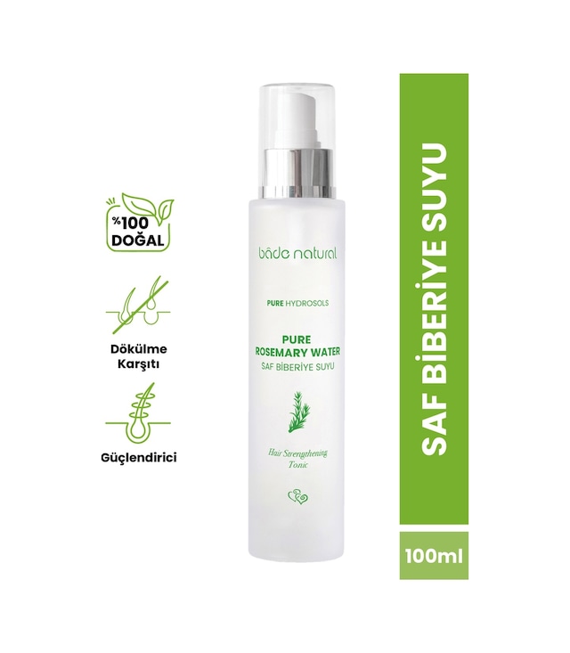 Bade Natural Biberiye Suyu Dökülme Karşıtı ve Saç Uzamasını Saç Toniği 100 ML