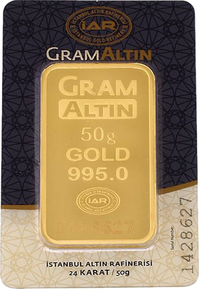 İAR 24 Ayar Külçe Altın 50 G