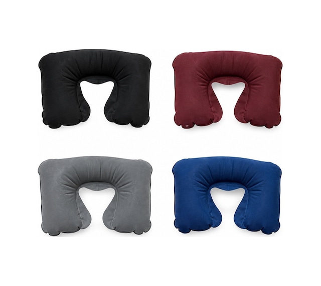 İbico İ20-028 Seyahat Boyun Şişme Yastık Renkli 38-25cm Boyuna Geçmeli - 20'li Paket