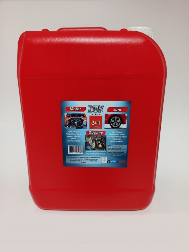 Dtx Kimya Döşeme Motor ve Jant Temizleme İlacı 3’Ü 1 Arada 5 Lt