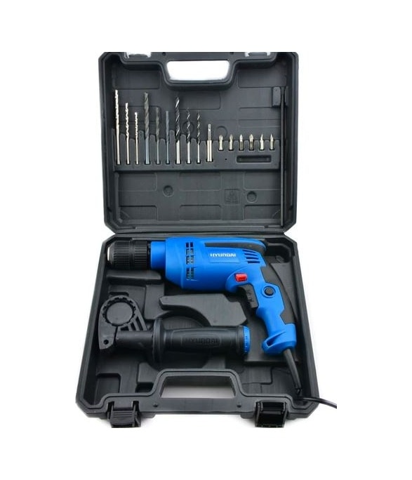 Hyundai HP710Set 710W Darbeli Matkap Pls. Çanta + 16 Parça Uç Seti