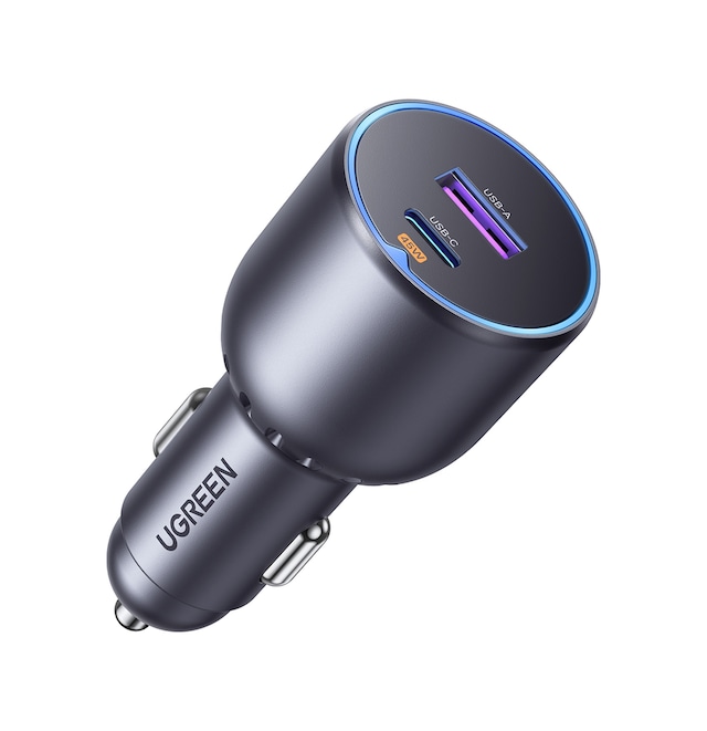 Ugreen 63w 2 Portlu Araç İçi Şarj Cihazı Çakmaklık Adaptörü, 35023