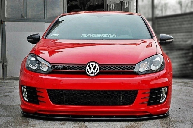 Vw Golf 6 Gti Ön Lip Parlak Siyah Plastik