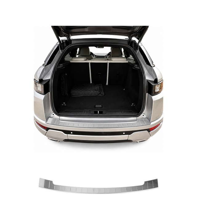Land Rover Range Rover Evoque I L538 2012-2018 Uyumlu Krom Arka Tampon Eşiği Paslanmaz Çelik