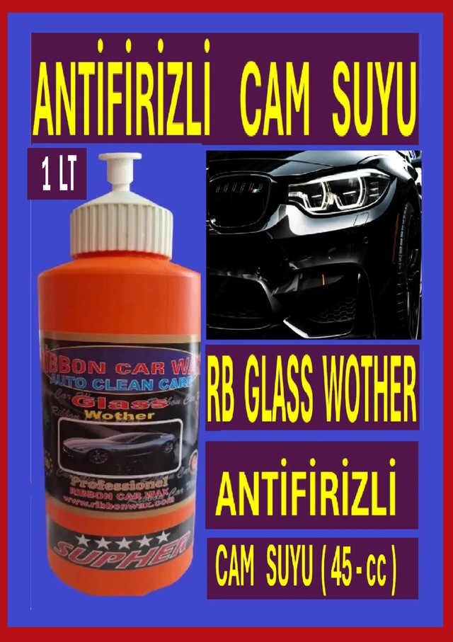 Rb Glass Wother Antifrizli Cam Suyu 1 Lt -45 Cc