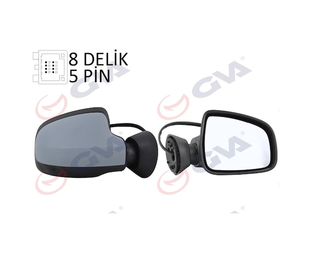 Dış Dikiz Aynası Elektrikli Sağ Duster 10 Astarlı Konv.cam Vm-6802ehpl