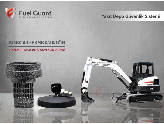 Bobcat Ekskavatör-Kepçe Yakıt Depo Koruma Cihazı