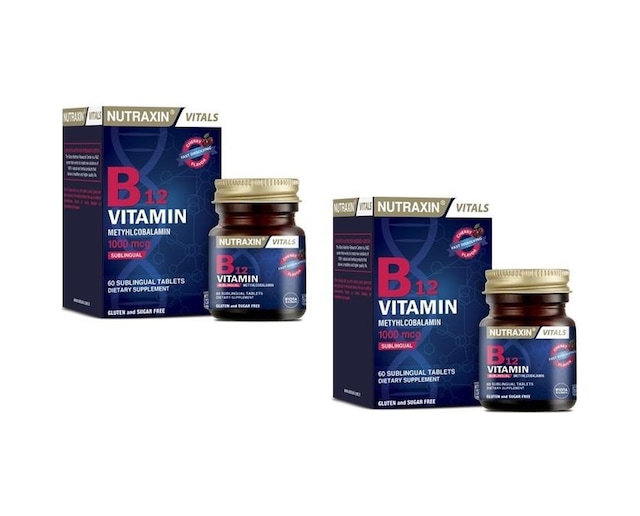 Nutraxin B12 Vitamin 1000 Mcg 60 Dilaltı Tablet 2 Adet