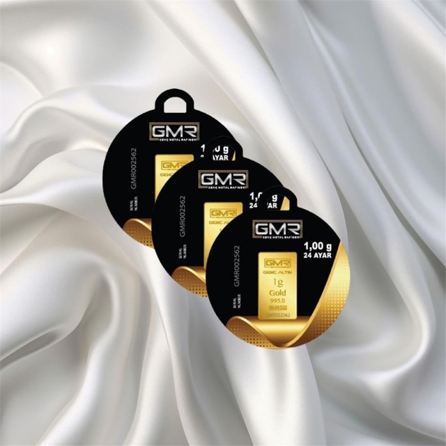 Leva Gold 1 Gr 24 Ayar Gmr Gram Altın 3 Adet