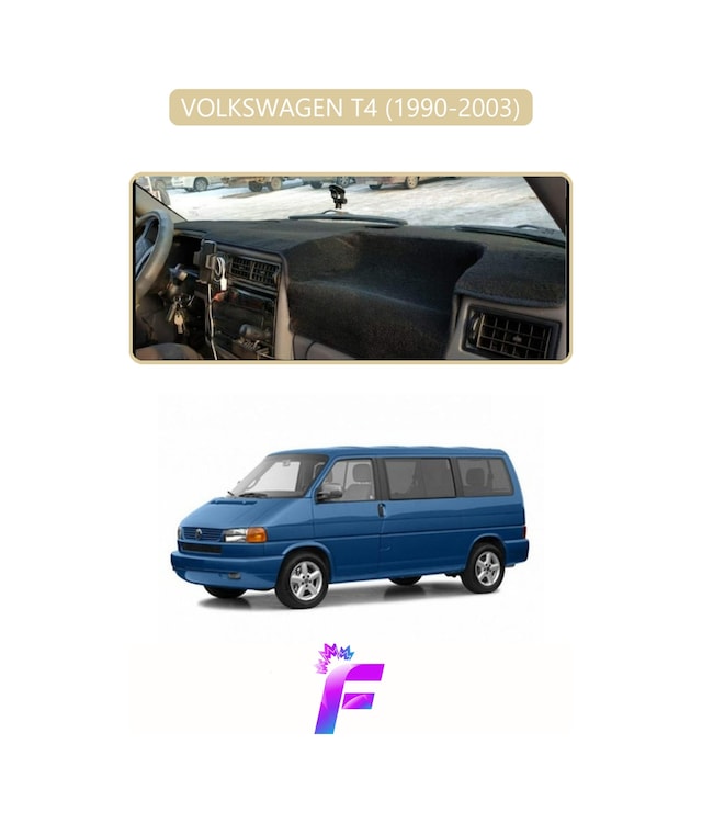 Volkswagen T4 1990-2003 Uyumlu Torpido Örtüsü Yansıma Önleyici Hızlı Ve Kolay Montaj L1 Torpido Halısı