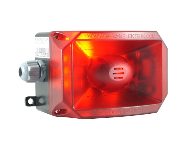 Mesan Küp Led Multifonksiyon 43 Ses Siren Kırmızı 12-24vac/dc Ms 229.1.12-24vac/dc