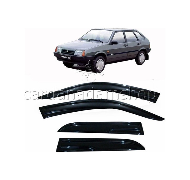 2000 Lada Samara 4Lü Cam Rüzgarlığı Tam Uyumlu Şık Tasarım Siyah