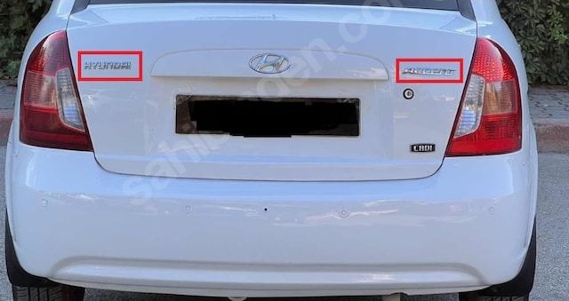 Hyundai Accent Era Bagaj Yazısı Seti 2'Li