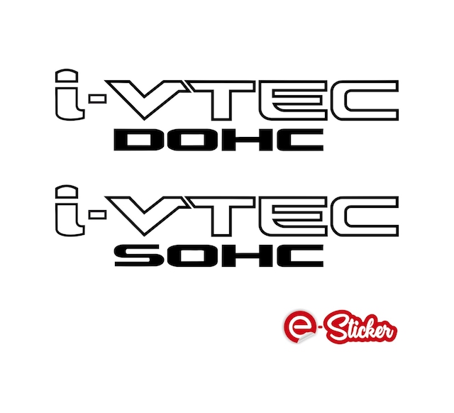 2 Adet Honda I-Vtec Dohc - I-Vtec Sohc Oto Sticker Araba Sticker (356338275)