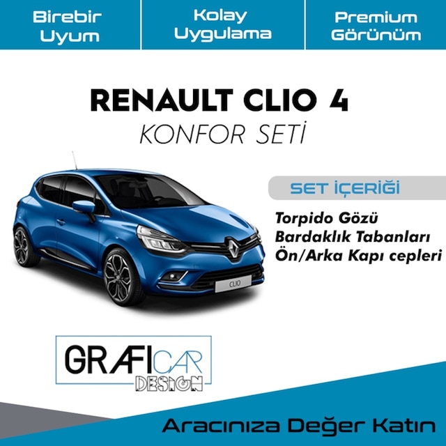 Renault Clio 4 Konfor Seti - Araç Içi Ses Kumaş Kaplama