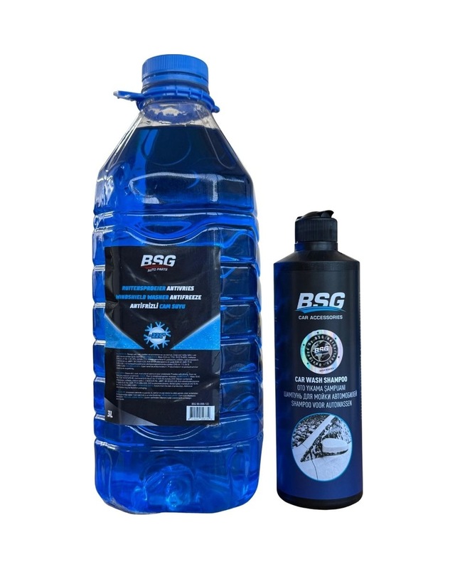 Bsg Araç Bakım Seti Cam Suyu 3 Lt + Oto Yıkama Şampuanı 500 Ml
