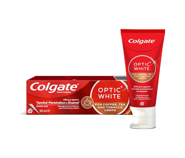 Colgate Optic White Kahve, Çay Ve Tütün Kullanıcıları İçin Diş Macunu 50 Ml