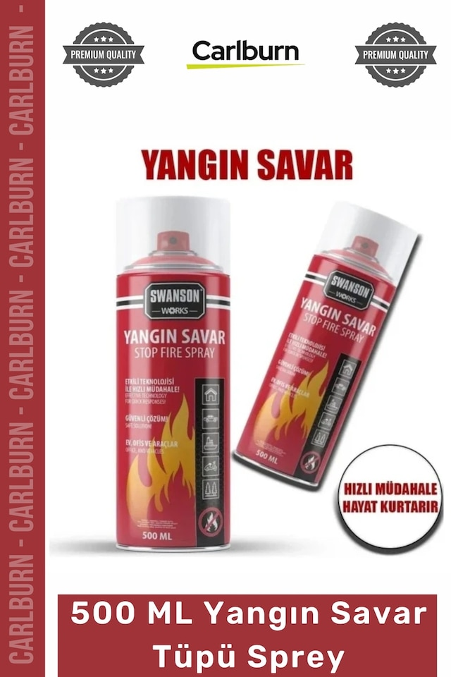 Yangıntüpü 500ml Stop Fire Araç Ev Ofis Tipi Taşınabilir Güvenli Söndürücü Yangın Savar Tüpü Sprey