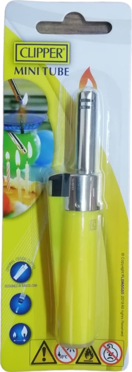 Clipper Mini Tube Mutfak Çakmağı Sarı
