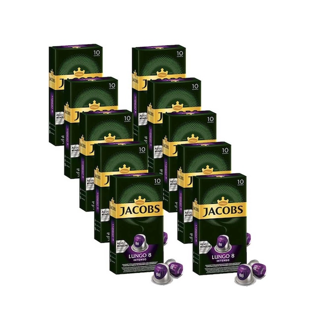 Jacobs Lungo Intenso 8 Nespresso Uyumlu Kapsül Kahve 10 x 10'lu