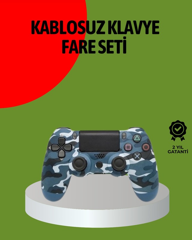 Ps4 Kablosuz Oyun Kolu Gecikmesiz Bağlantılı Ergonomik Tasarımlı Diğer