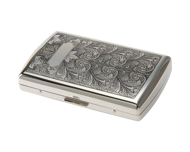 Pearl Japan Venus Metal Kısa Sigara Tabakası Arabasque Krom 12li