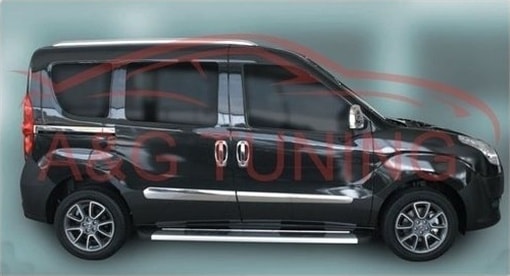 Fiat Doblo Krom Kapı Çıtası Tk 2010 Üzeri Paslanmaz Çelik N11.37