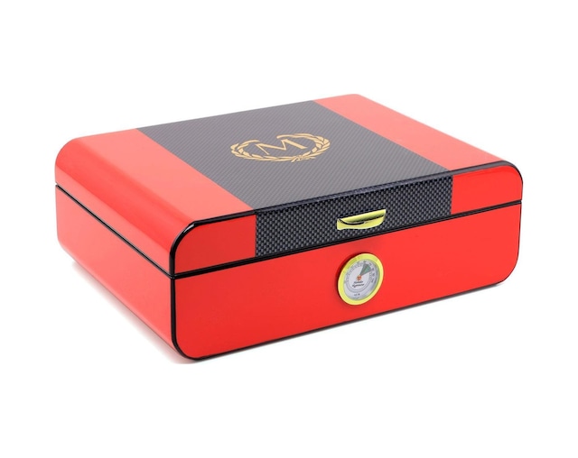 Racing Edition Kardon Dizayn Humidor Puro Kutusu Kırmızı 40's