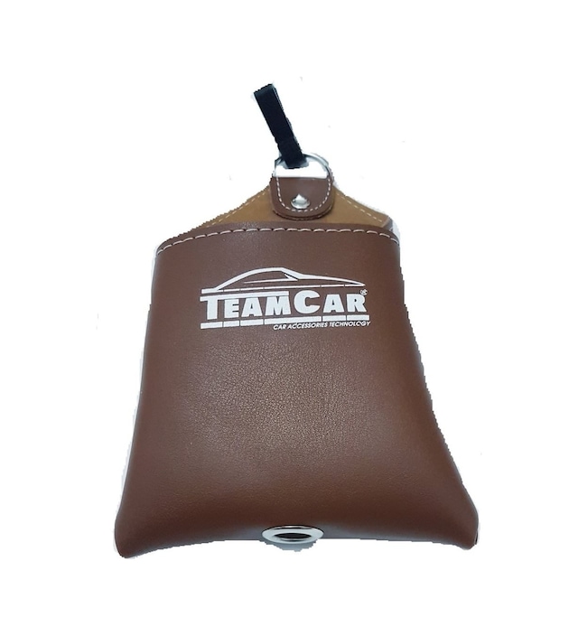 Teamcar Araç Içi Düzenleyici Deri Kese Kahverengi Telefonluk Kart