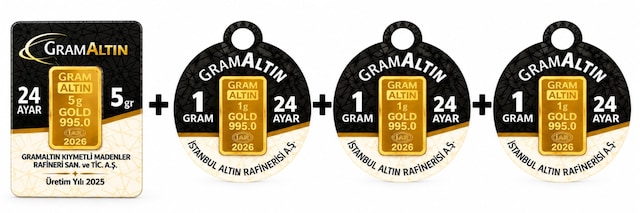 8 Gram 24 Ayar Altın