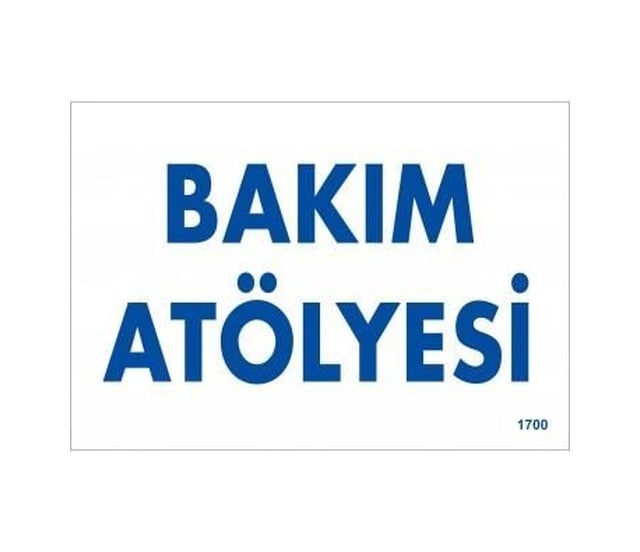 Buradabulabilirsin Bakım Atölyesi Uyarı Levhası 17,5x25 Kod:1700 Nl