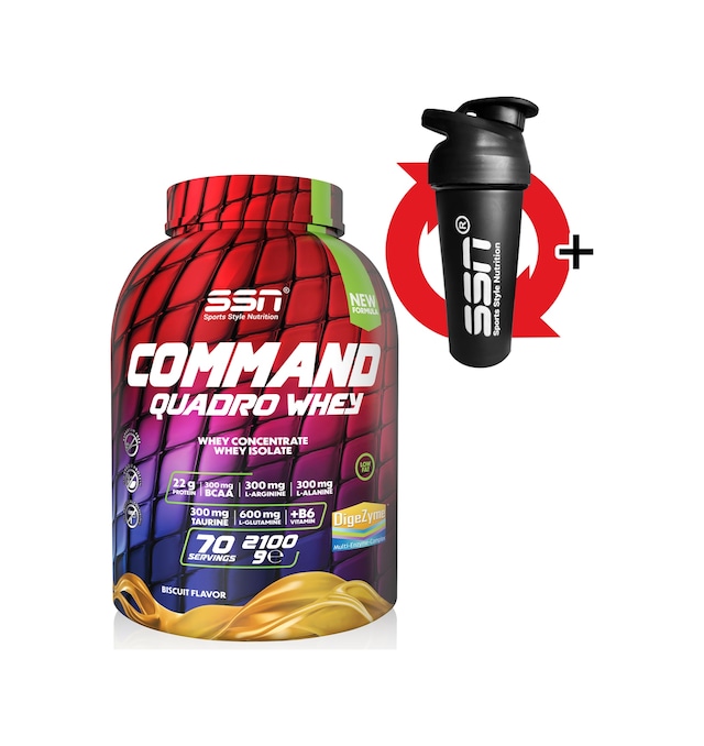 SSN Sports Style Nutrition SSN Sports Nutrition Command Quadro Whey 2100 Gr Bisküvi Protein Tozu
