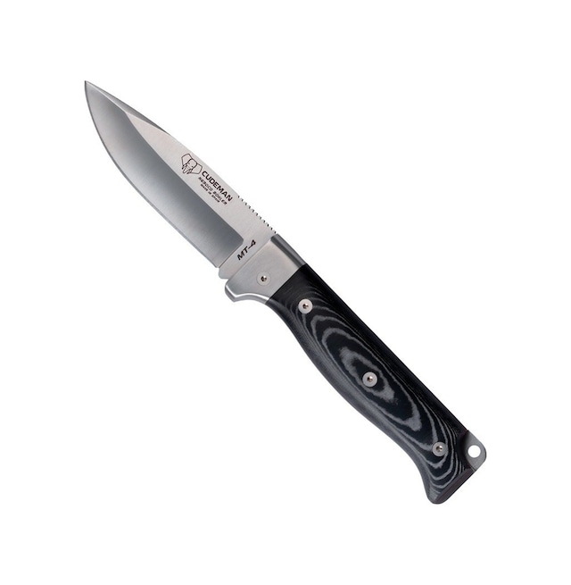 Cudeman 384-mf Mt-4 Black Micarta Saplı Deri Kılıflı Çakı