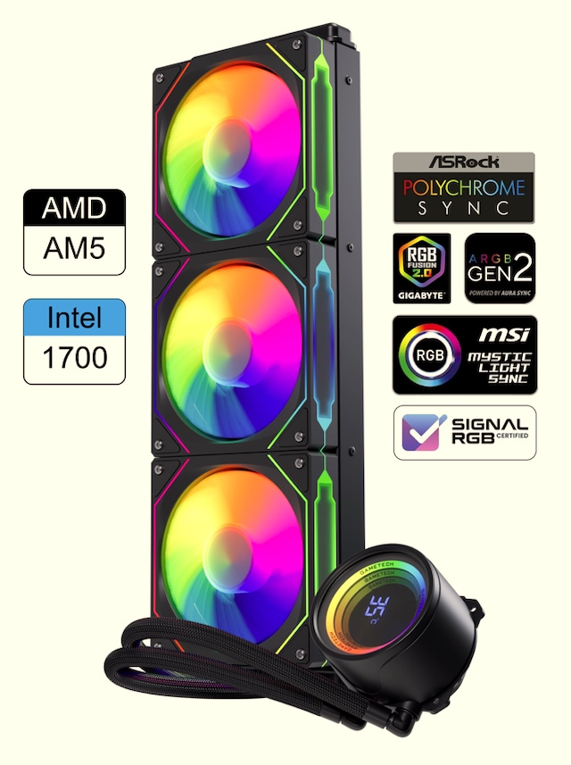 Gametech HYDRA AHD360MM ISI DERECELI ARGB Black