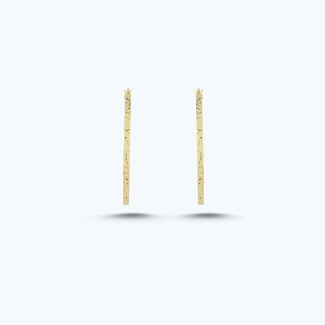 Altınbaş Altın Halka Küpe Akp0246-y-25977-30mm Çok Renkli