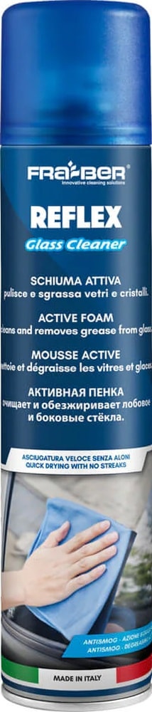 Fra-ber Reflex Aktif Köpük Cam Temizleyici Ve Parlatıcı 400 Ml İz Bırakmayan Oto Cam Ayna Spreyi