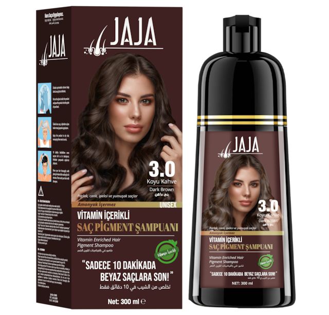 Jaja Koyu Kahverengi Beyaz Kapatıcı Şampuan 300 Ml Tüm Saç Tipleri