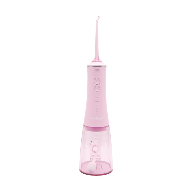 Steriball Oral Irrigator Ağız Duşu Pembe - 4 Temizlik Modu 360 Dönebilen Başlık 0,60 Mm İnce Su Akışı Yüksek Frekanslı Su Darbesi