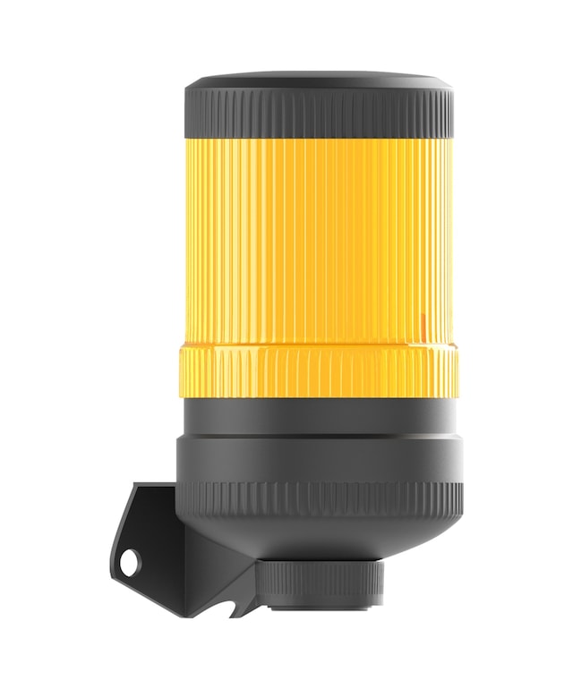 Mesan Ø70 1 Kat Işıklı Kolon Multi Led Buzzer Duvar Montaj Turuncu 12-24vac/dc Ms 424.3.12-24vac/dc