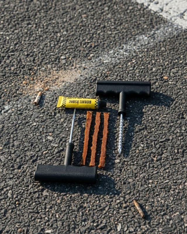 Tek Otomobil Motosiklet Bisiklet İçin Güvenli Lastik Tamir Kiti Najmaddin