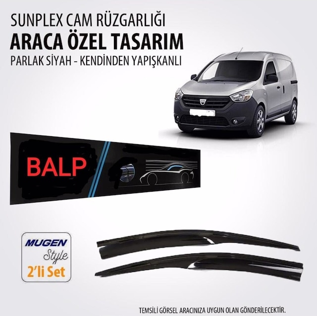 Dacia Dokker Cam Rüzgarlığı 2013-2020 Arası 2 Li Takım