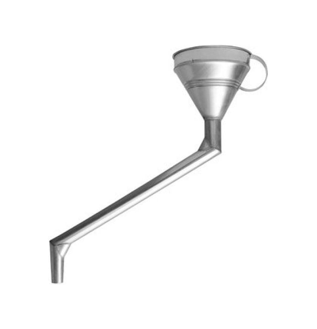 Galvaniz Dirsekli Huni 20 Cm